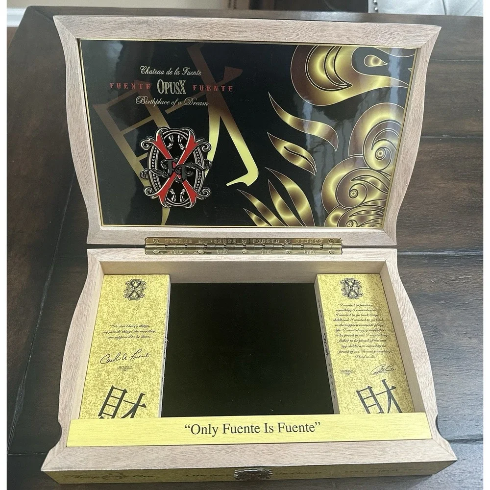Fuente Opus X Templo de Oro‎ Limited Edition Empty Cigar Box